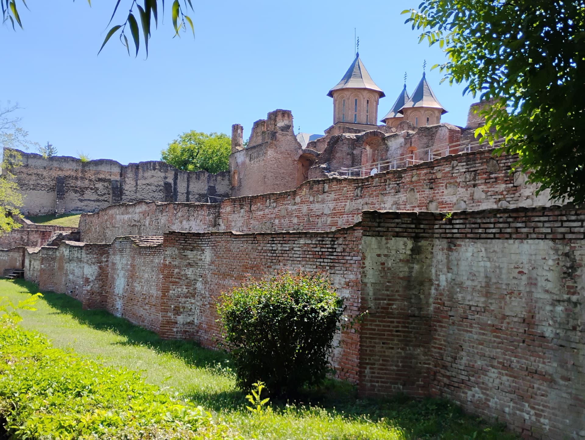 Die Schlossruine in Targoviste